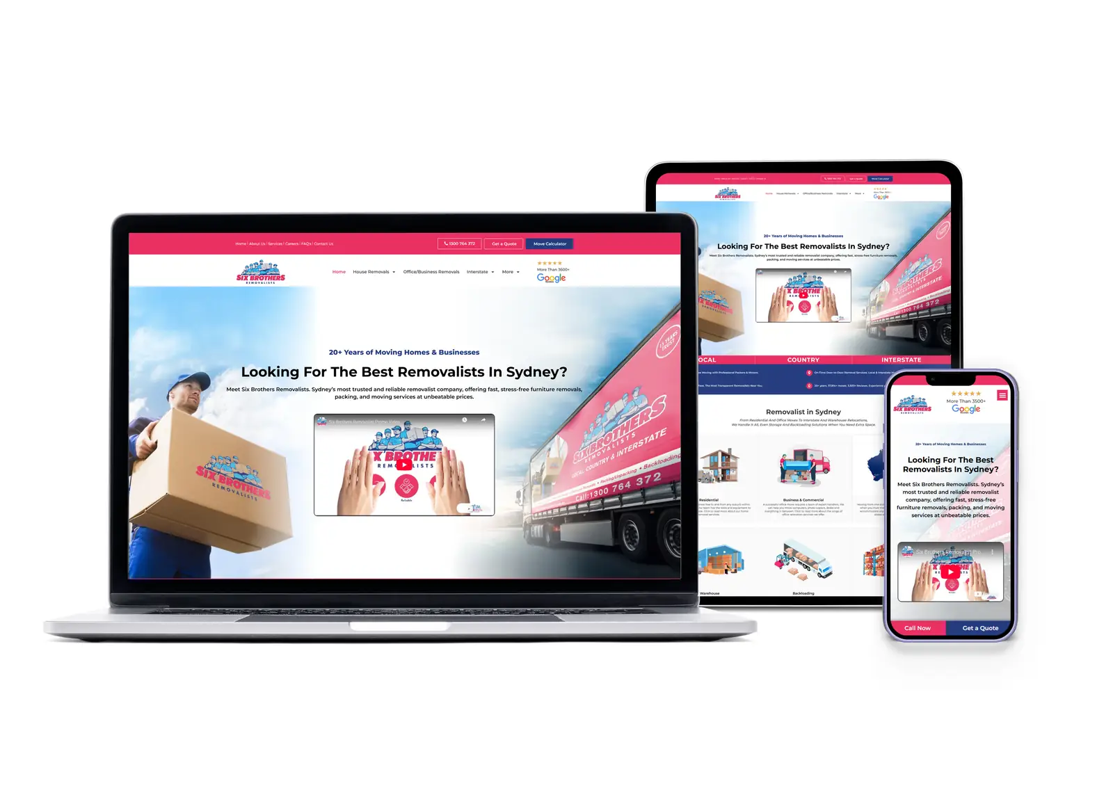 Six Brothers Removalists — brand system by DSIGNS Sydney