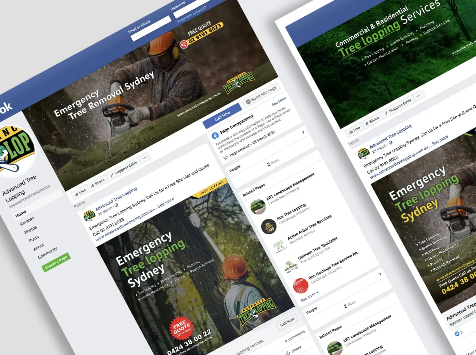 Advanced Tree Lopping — brochure by DSIGNS Sydney
