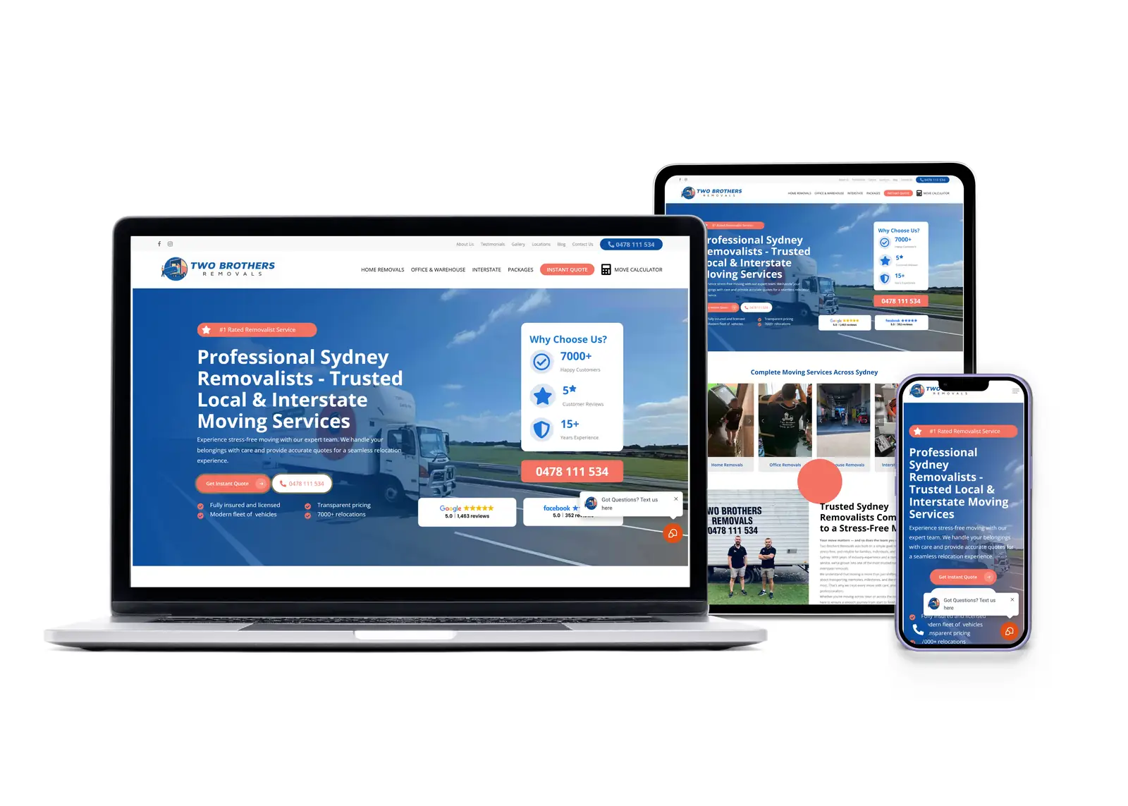 Two Brothers Removals — brand system by DSIGNS Sydney